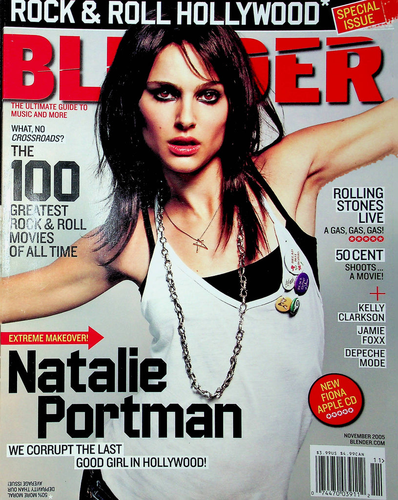 Blender Magazine Natalie Portman & 50 Cent & Jamie Foxx November 2005 012723RP