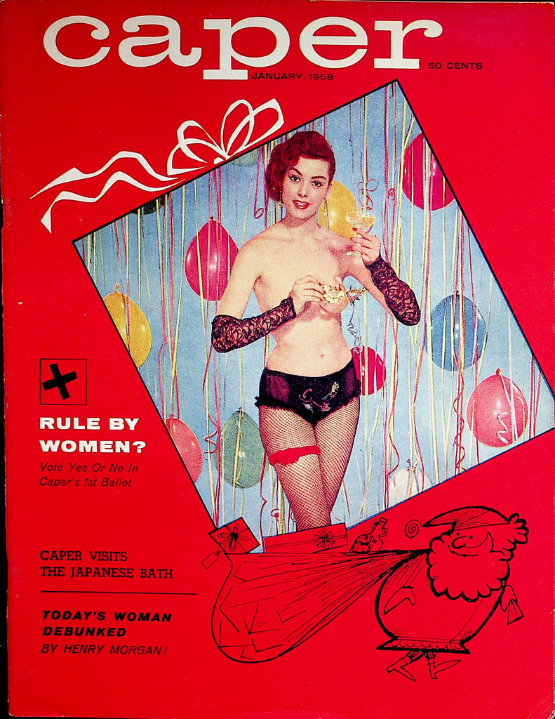 Caper Magazine  Centerfold Girl Virginia Bell   January 1958     062522lm-p