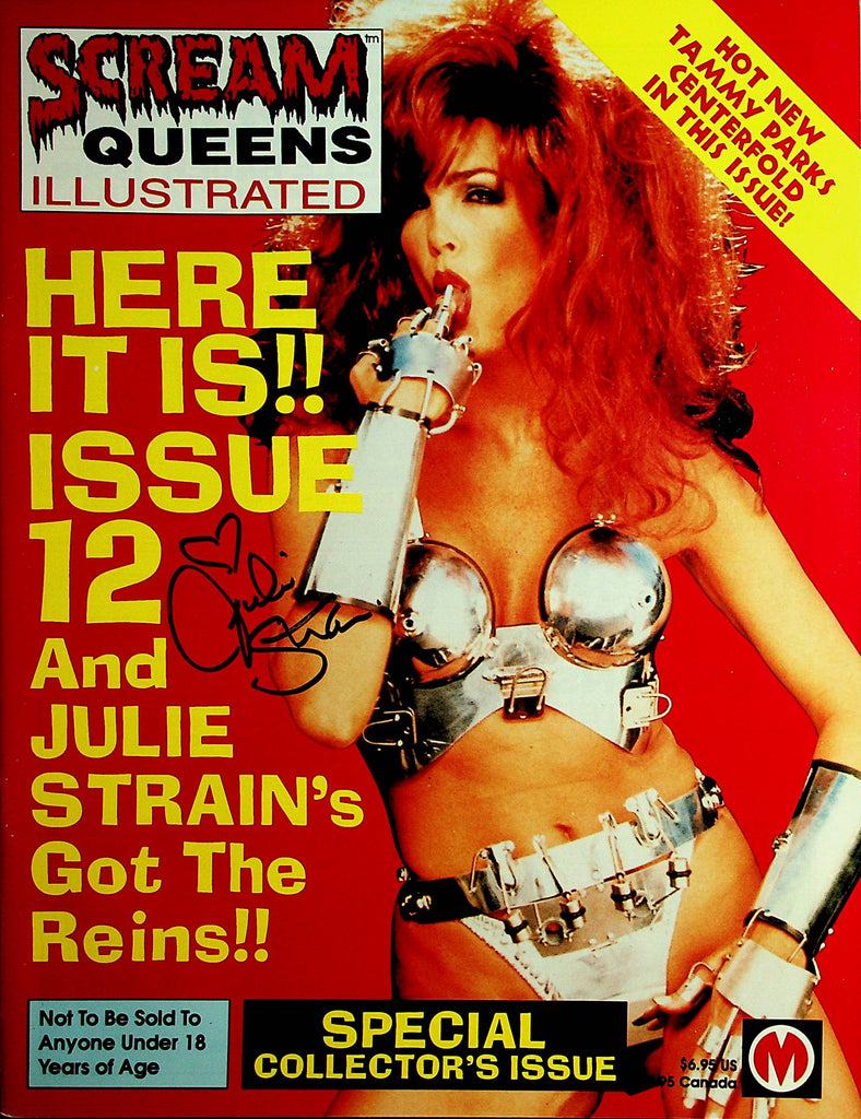 Autographed  Scream Queens Illustrated Magazine  Julie Strain   w/COA  #12  1997   041522lm-p