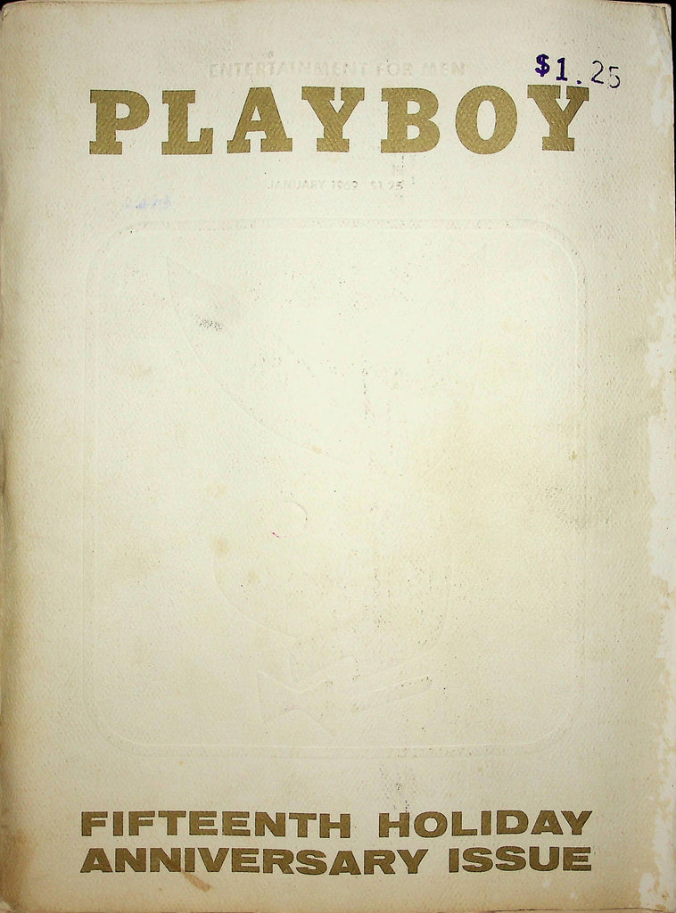 Playboy Magazine 15th Holiday Anniversary Issue January 1969 011923RP