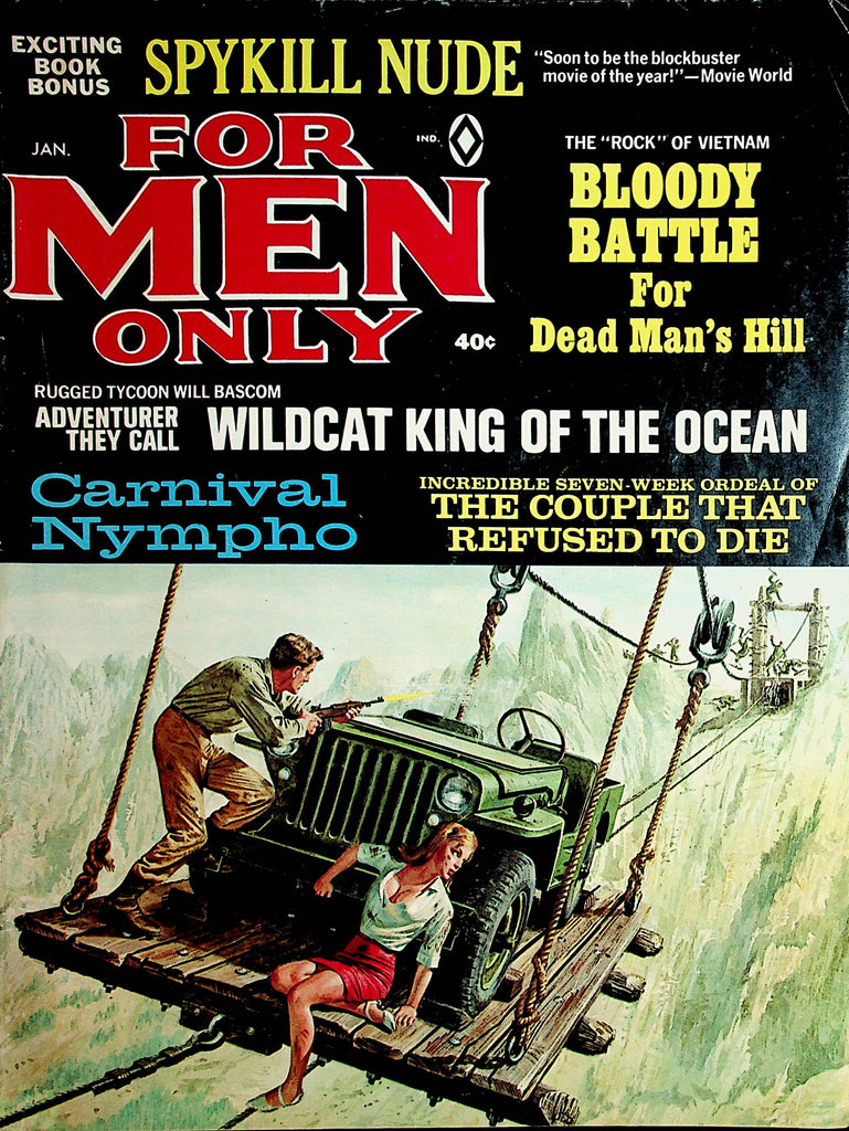 For Men Only Vintage Magazine  Carnival Nympho/ Spykill Nude  January 1967    112121lm-mp