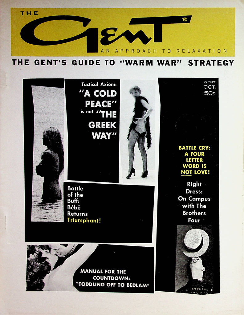 Gent Busty Magazine  Brigitte Bardot / Guide To "Warm War" Strategy  October  1961    071622lm-p
