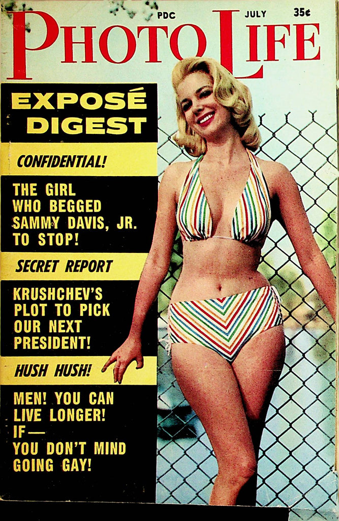 Photo Life Vintage Digest   Jayne Mansfield / Sammy Davis Jr.  July 1960    110221lm-dm