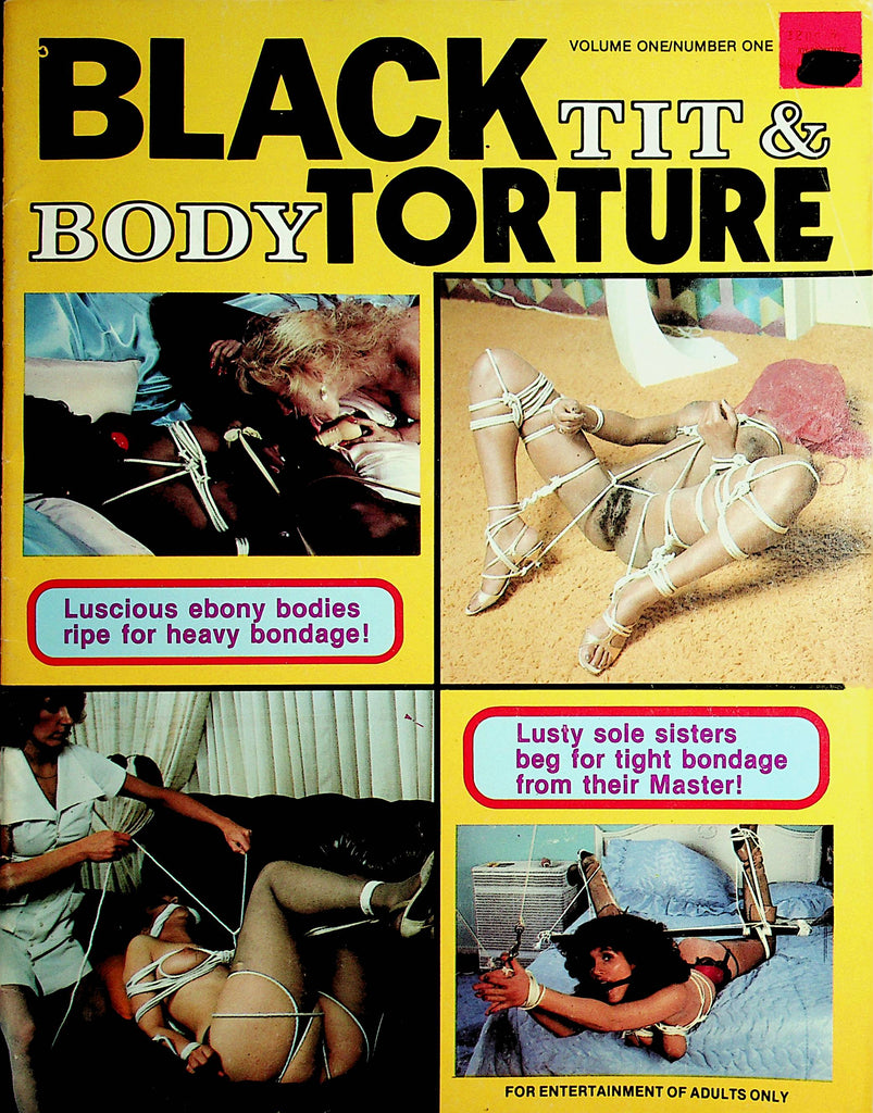 Black Tit & Body Torture Magazine Luscious Ebony Bodies  vol.1 #1 1970's   042421lm-mp
