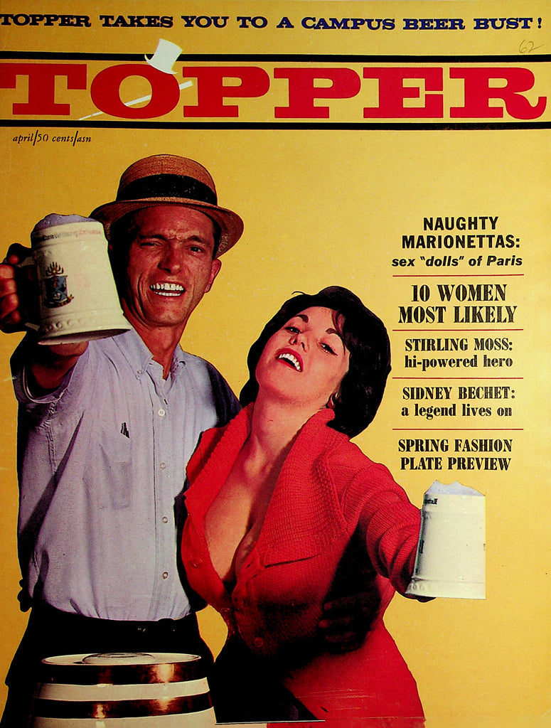 Topper Busty Magazine  10 Women Most Likely   April 1962   101421lm-dm