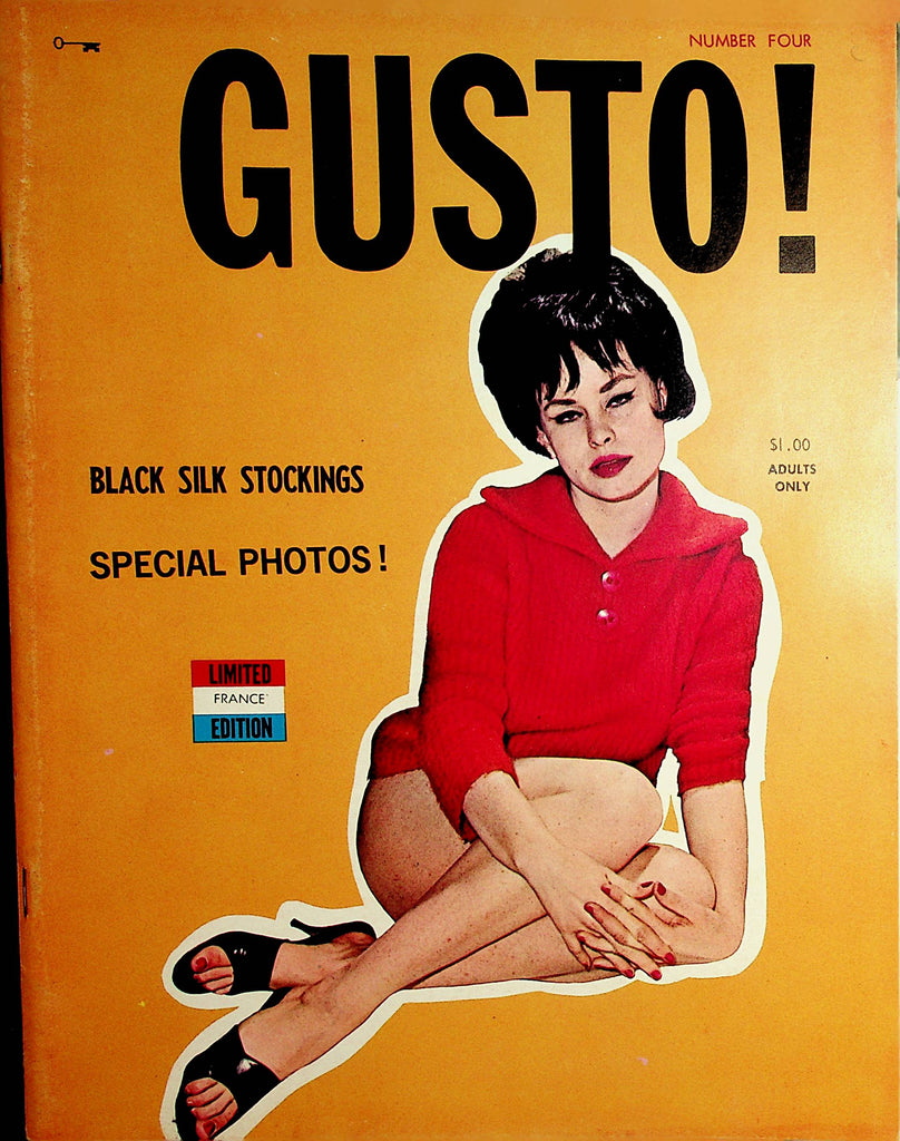 Gusto Vintage Magazine  Black Silk Stockings #4  1963  France     092821lm-dm2