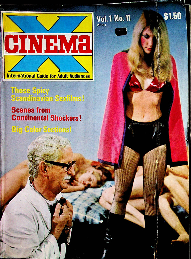 Cinema X International Guide Magazine  Spicy Scandinavian Sexfilms! vol.1 #11  1980's   Printed In Italy  122422lm-p