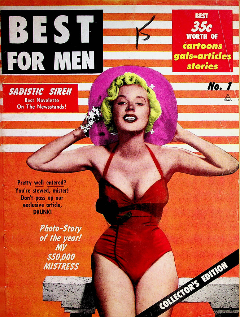 Best For Men Magazine  Shieka Moser #1 1961 Collector Edition   081222lm-p