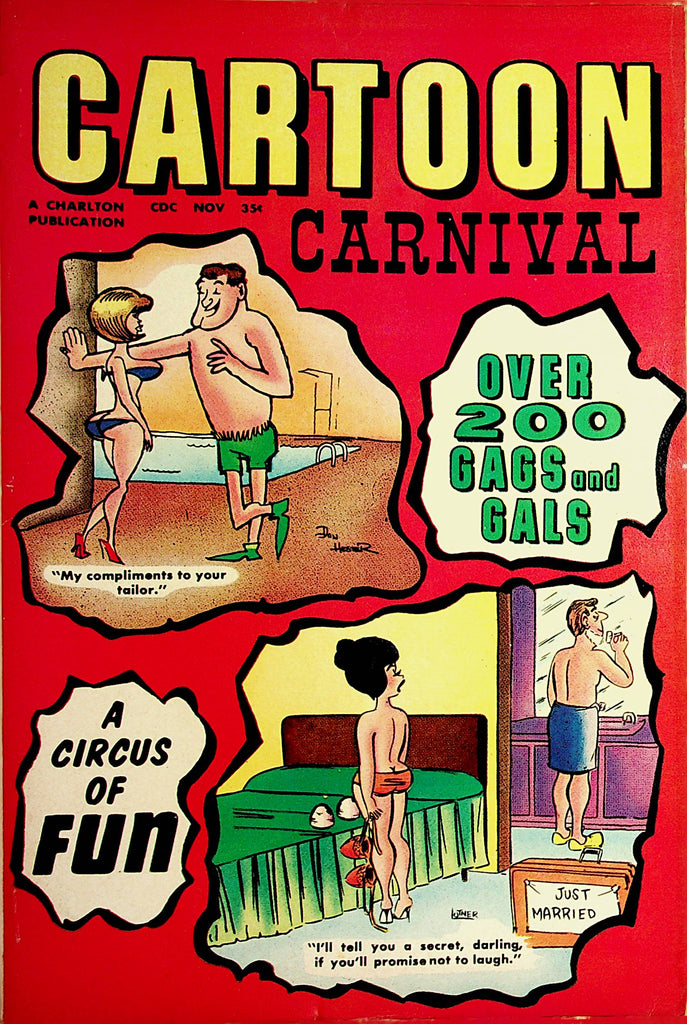 Cartoon Carnival Vintage Magazine  Over 200 Gags and Girls  #24  November 1968      100421lm-dm