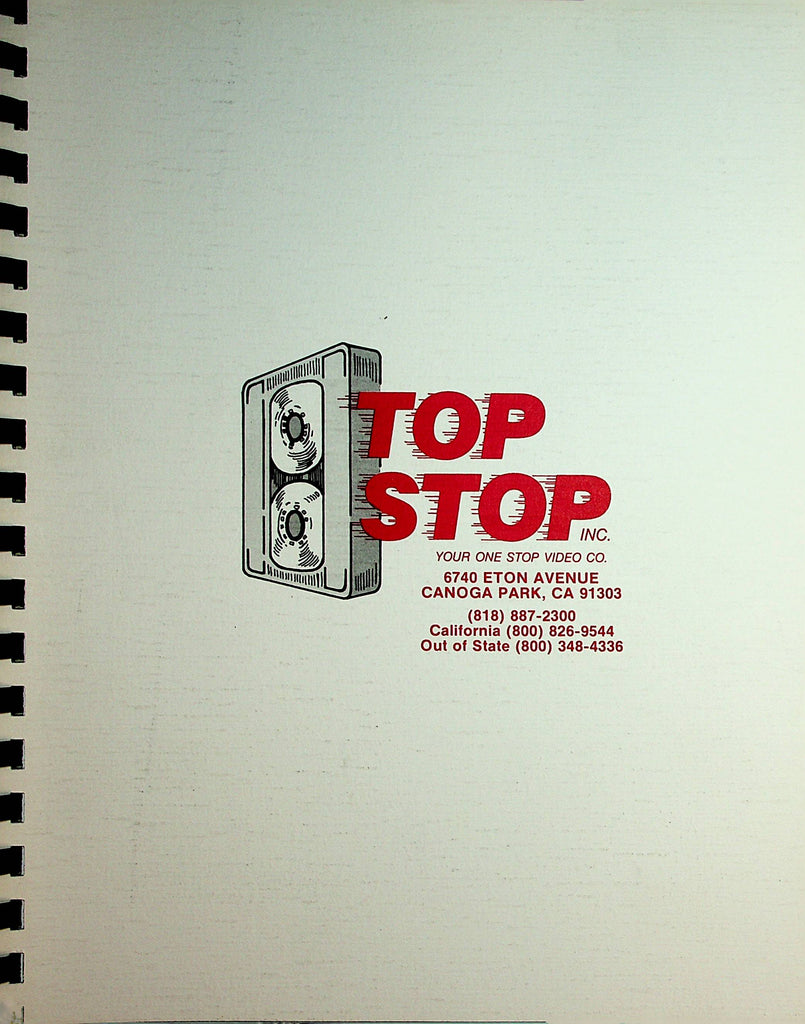 Top Stop Adult Video Catalog  Amber Lynn, Seka , Marilyn Chambers & More 1987 070820lm-sh
