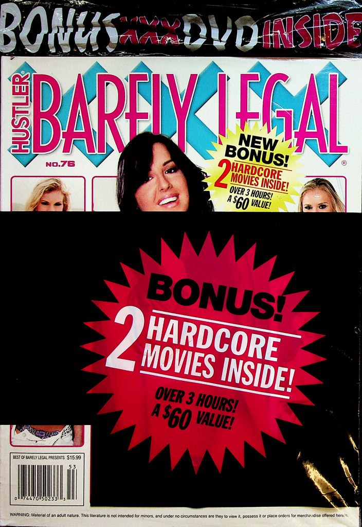 Hustler Barely Legal XXX Hardcore Magazine    w/DVD  #76  2000  New   011923lm-p