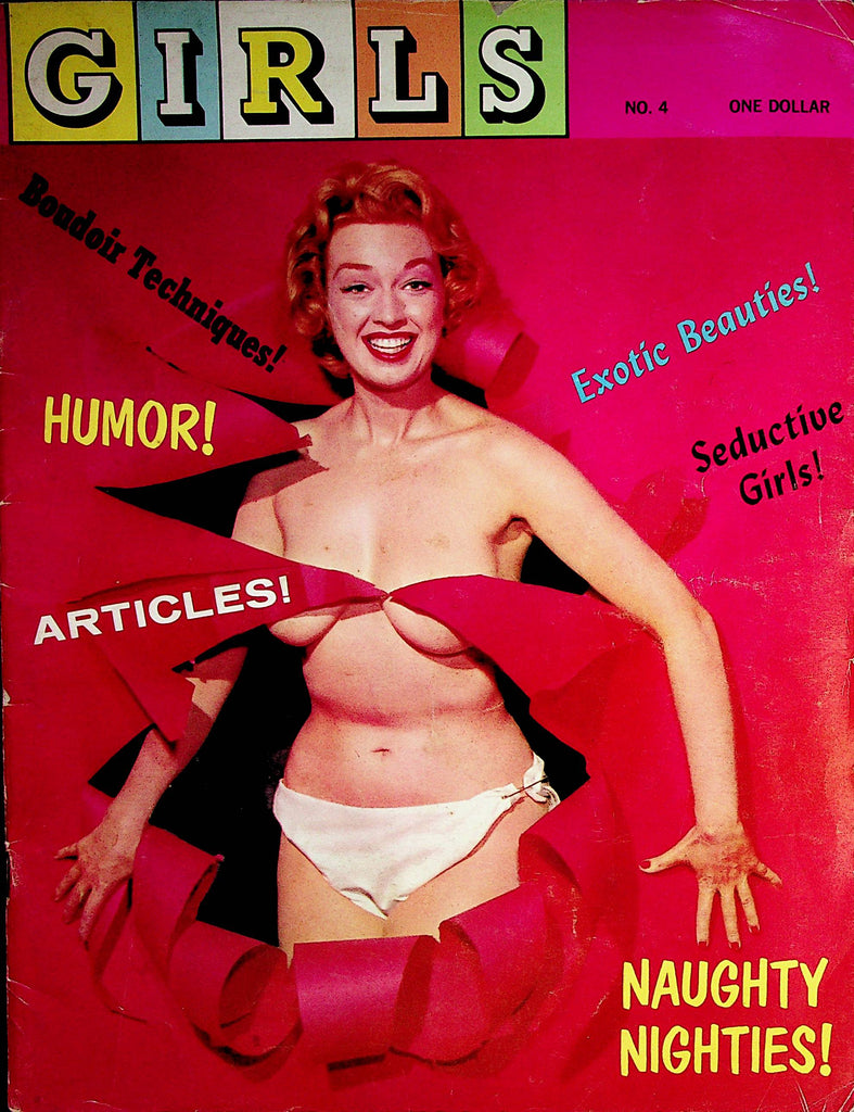 Girls Vintage Magazine  Exotic Beauties! / Naughty Nighties  #4  1950's     072022lm-p