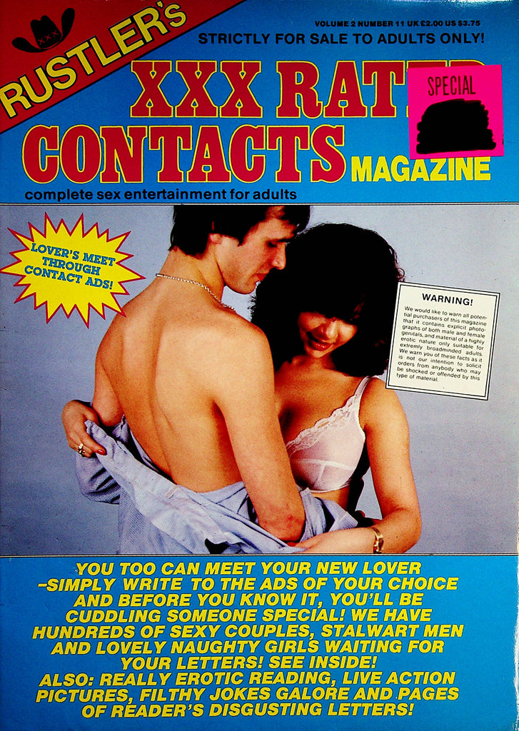 Rustler's XXX Rated Contacts Magazine  vol.2 #11  1985   011723lm-p
