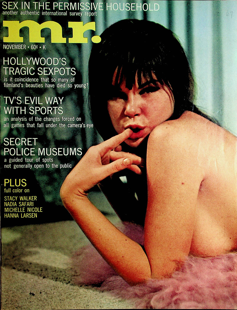Mr. Vintage Magazine  Cover & Centerfold Girl Michelle Nicole  November 1967    091521lm-dm
