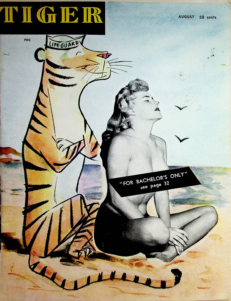 Tiger Vintage Magazine Paradise In Paris  August 1956    070322lm-p