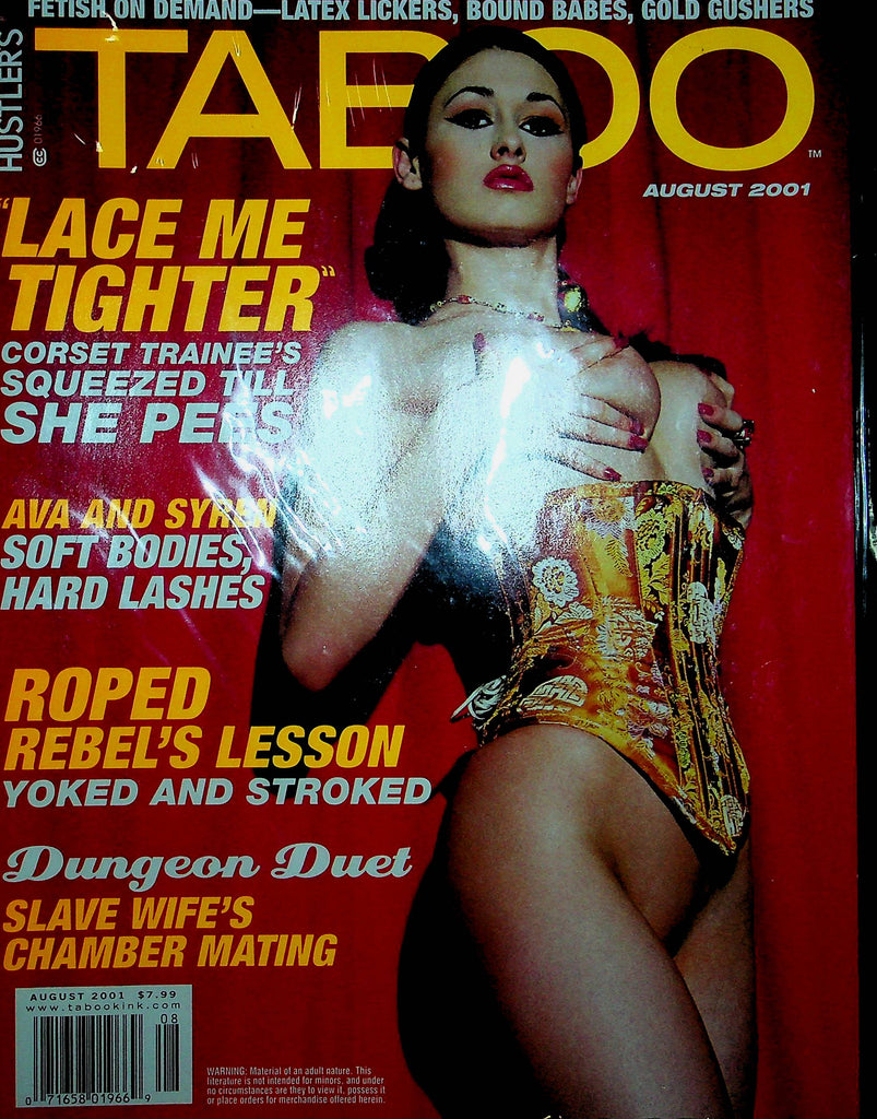 Hustler's Taboo Magazine Roped Rebel's Lesson August 2001 121622RP