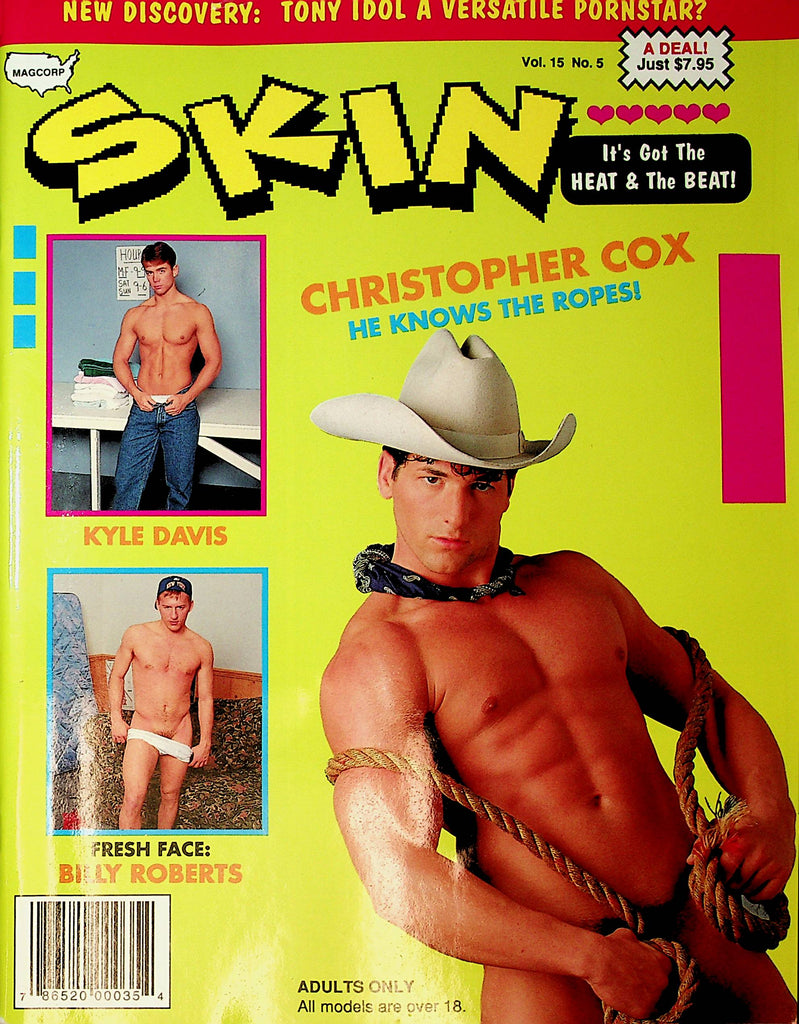 Skin Gay Magazine  Cover Hunk Christopher Cox  vol.15 #5  1994 Magcorp   101221lm-dm2