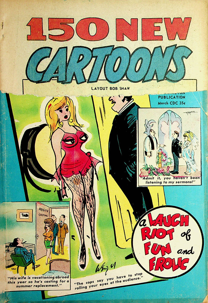 150 New Cartoons Vintage Magazine  Laugh Riot Of Fun And Frolic  #21 March 1968     100421lm-dm