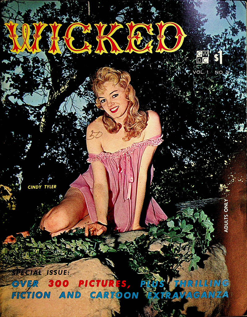 Wicked Magazine  Cover Cindy Tyler  vol.1 #3  1960      022223lm-p2