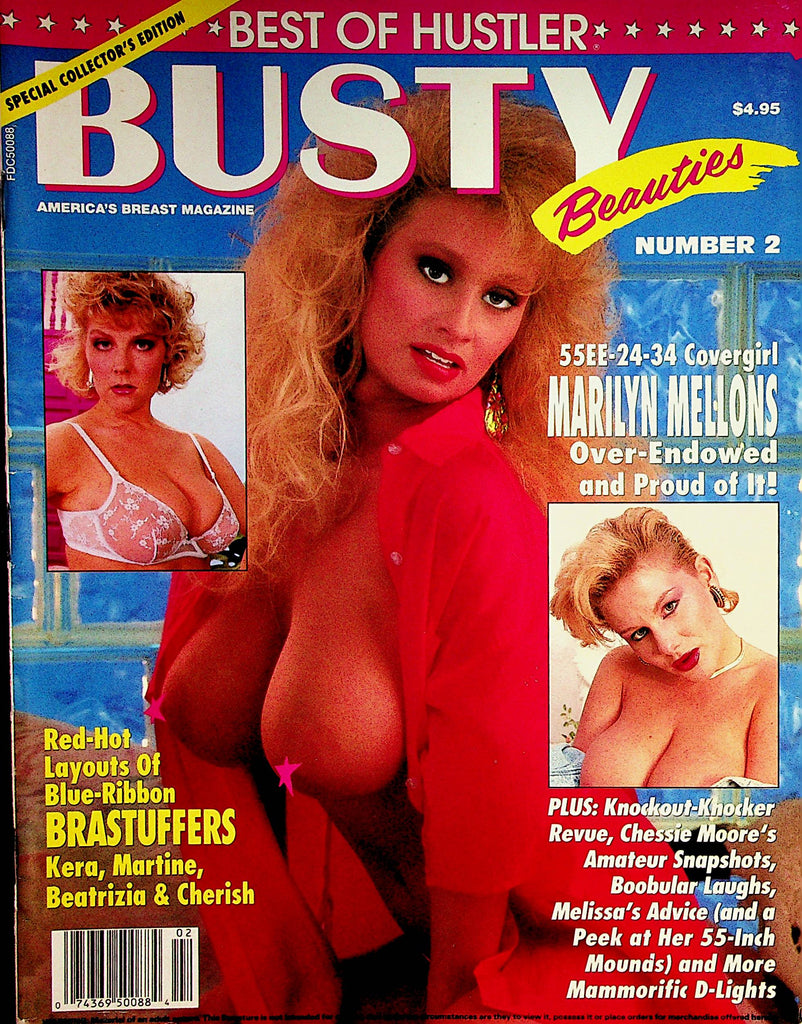 Best Of Hustler Busty Beauties Magazine  Marilyn Mellons / Chessie Moore  #2  1990     092322lm-p