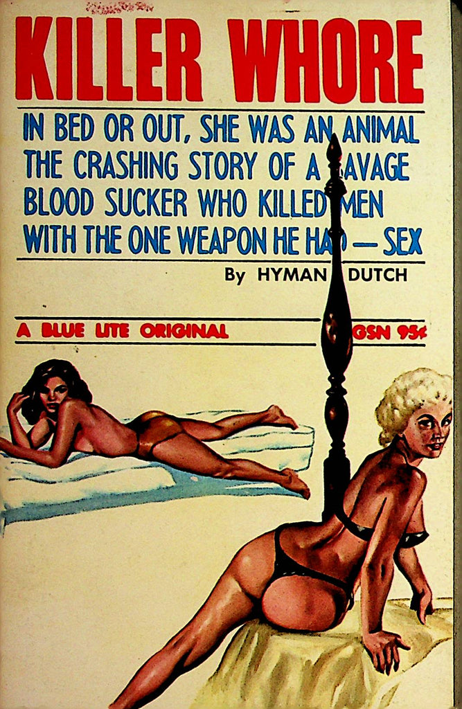 Killer Whore Adult Novel  by Hyman Dutch   1965   092421lm-dm