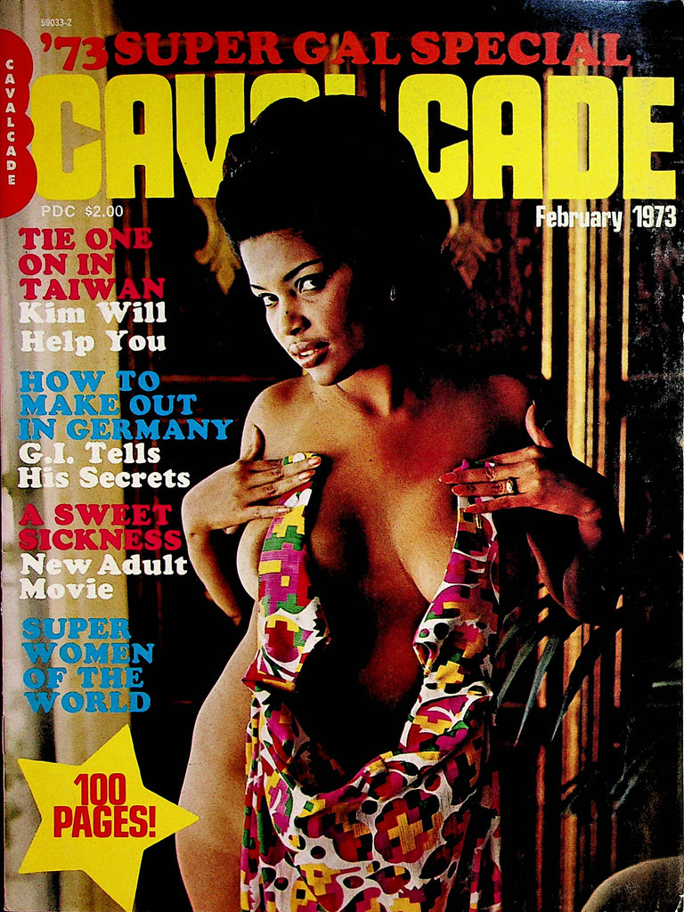 Cavalcade '73 Super Gal Special Busty Magazine  Covergirl Grace /Centerfold Girl Ann February 1973    062122lm-p