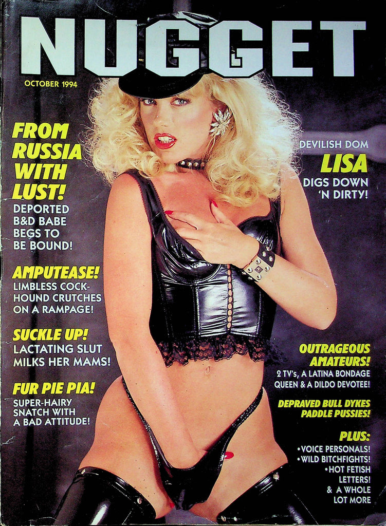 Nugget Magazine Lisa In Leather & Fur Pie Pia October 1994 032123RP