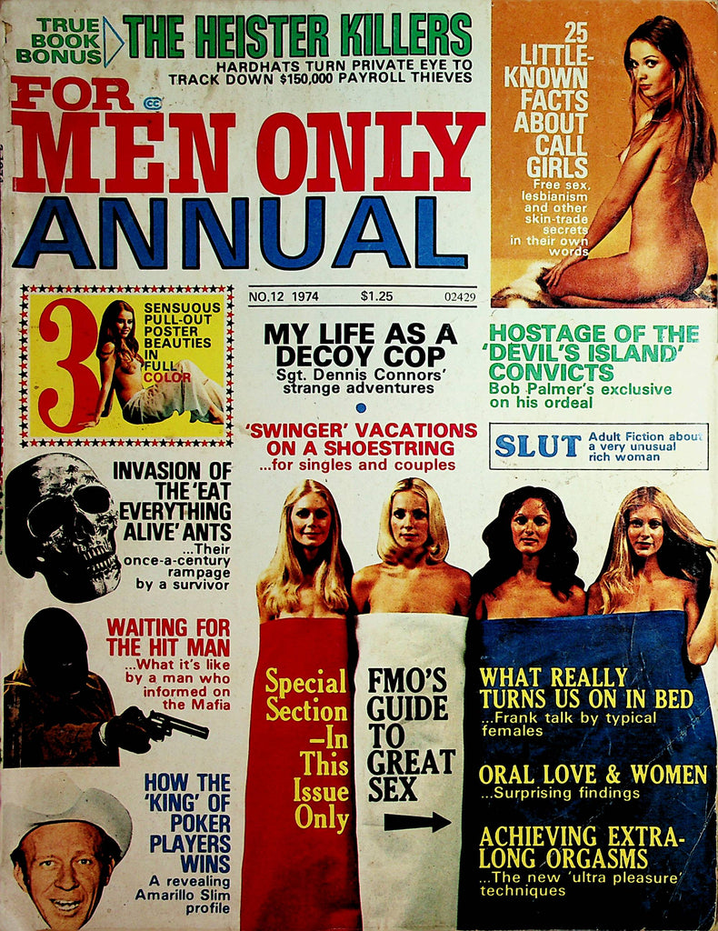 For Men Only Annual Vintage Magazine  FMO's Guide To Great Sex  #12 1974    112121lm-mp