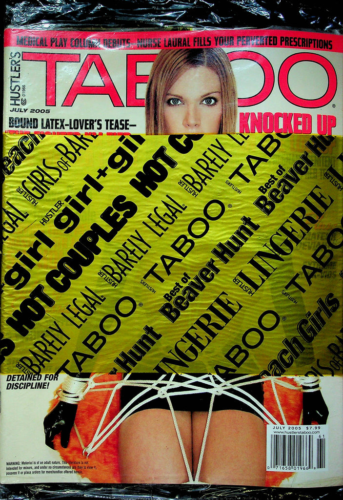 Hustler's Taboo Magazine July 2005 SEALED 012623RP