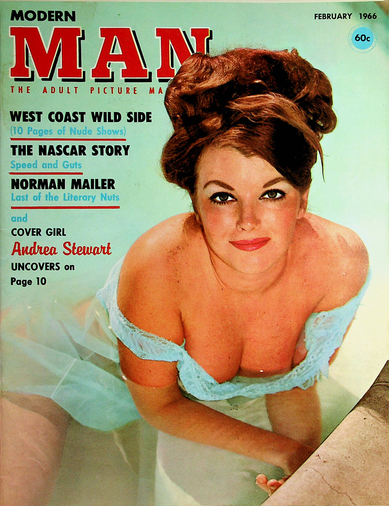 Modern Man Magazine  Covergirl Andrea Stewart  February 1966    101421lm-dm
