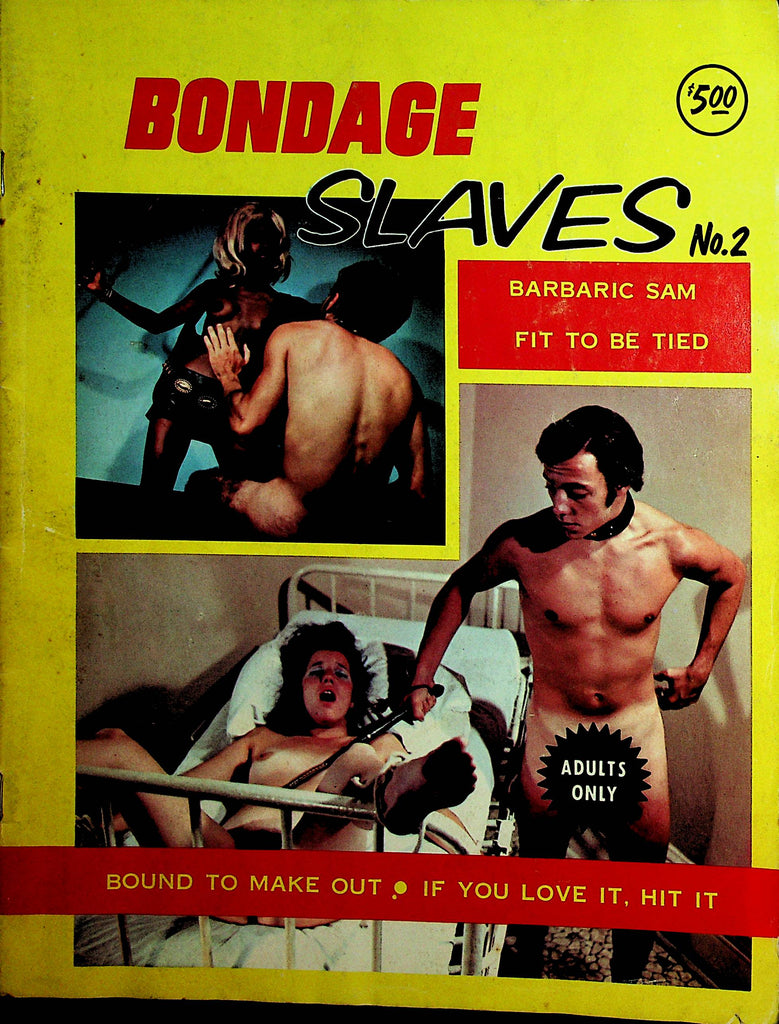 Bondage Slaves Magazine Barbaric Sam / Fit To Be Tied  #2 1970's    013122lm-dm