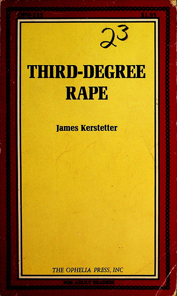 Third-Degree Adult Novel by James Kerstetter  1971    092321lm-dm