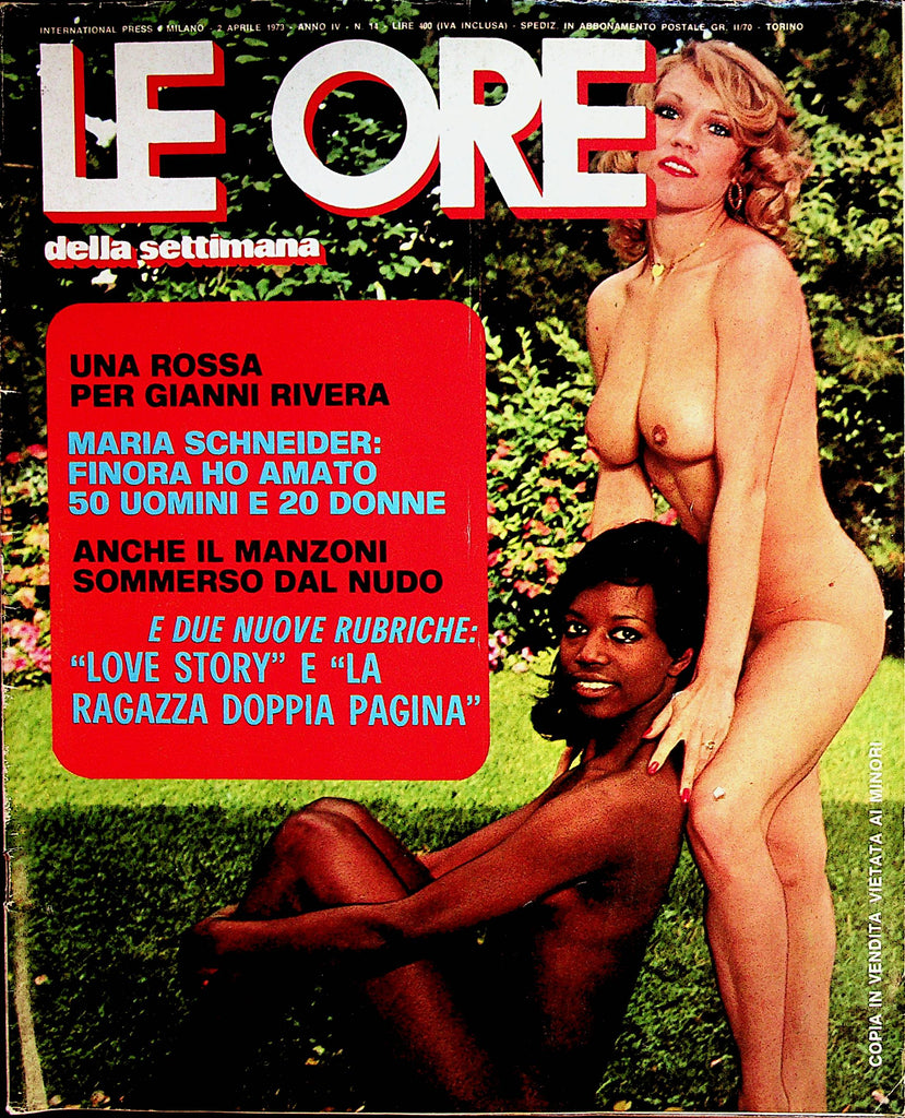 LE ORE Italian International Magazine   Una Rossa / Maria Schneider  April 1973     080822lm-p4