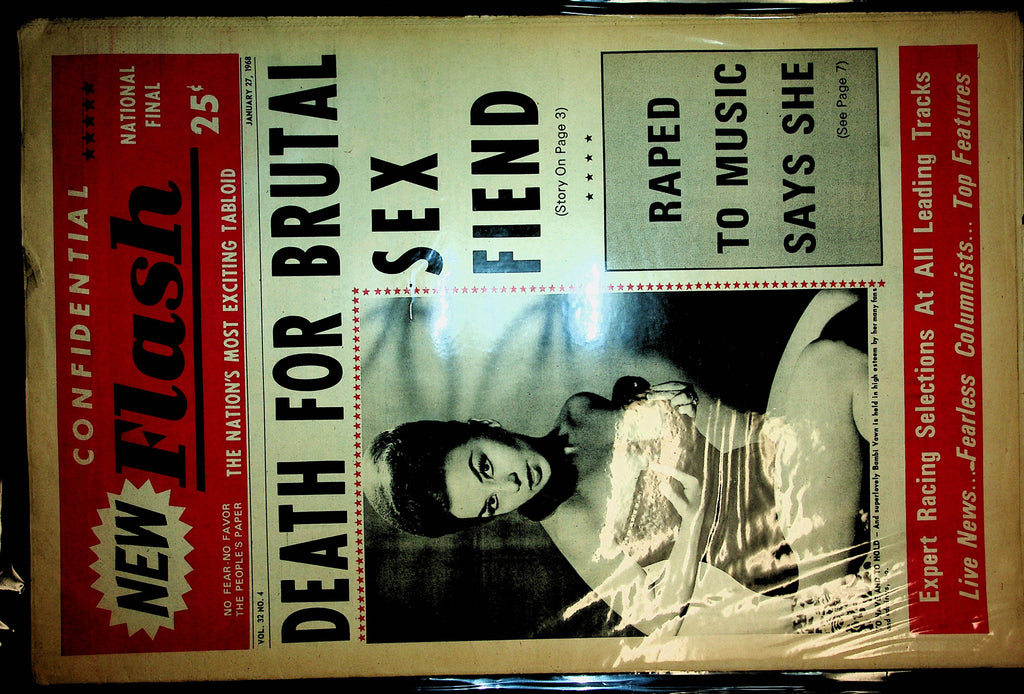 Confidential Flash Newspaper   Cover Girl Bambi Vawn  January 27, 1968   100720lm-amsh