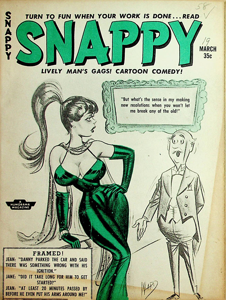 Snappy Vintage Digest  Dane Arden / Women and Cartoons!  March 1958   110221lm-m