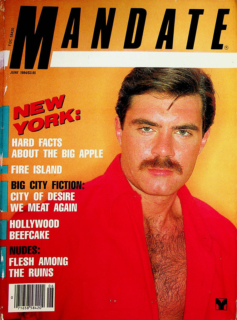 Mandate Gay Magazine  Cover Guy Glen Steers   June 1984      080422lm-p2