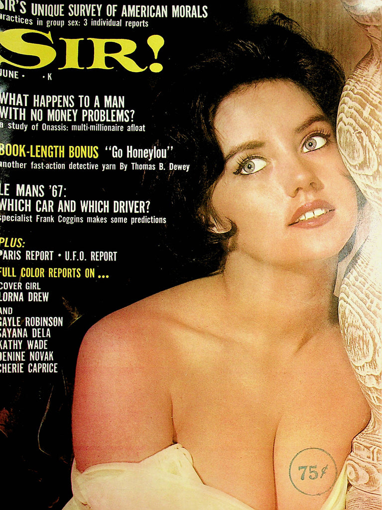 Sir! Magazine  Covergirl Lorna Drew  June 1967    071321lm-sh