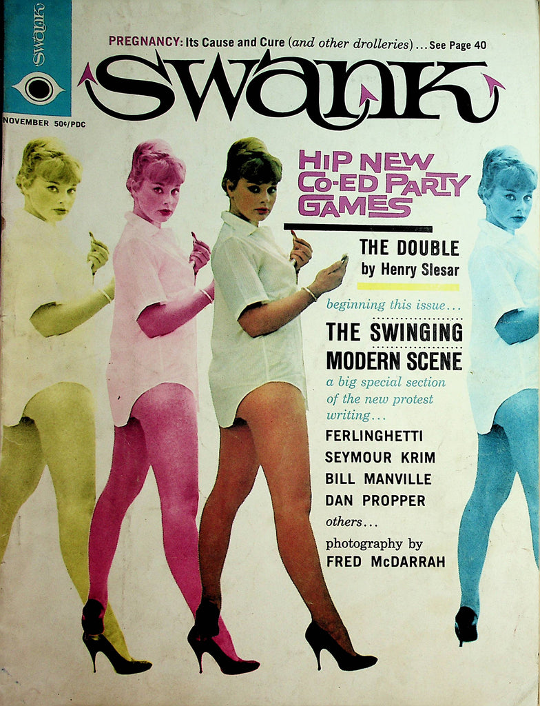 Swank Vintage Magazine   Irene Craft / Hip New Co-Ed Party Games  November 1960   121421lm-dm