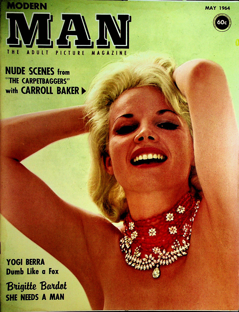 Modern Man Magazine Covergirl Carroll Baker/ Brigitte Bardot / Yogi Berra  May 1964  100221lm-dm