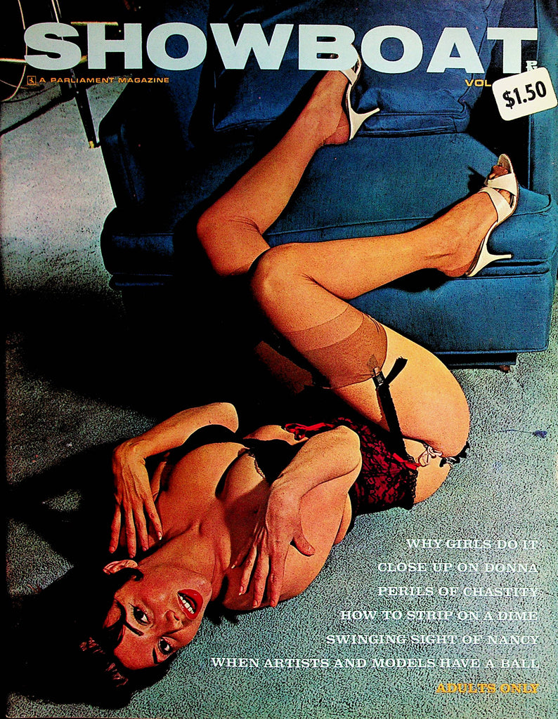 Showboat Busty Vintage Magazine  Close Up On Donna  vol.1 #2 1963   070122lm-p2