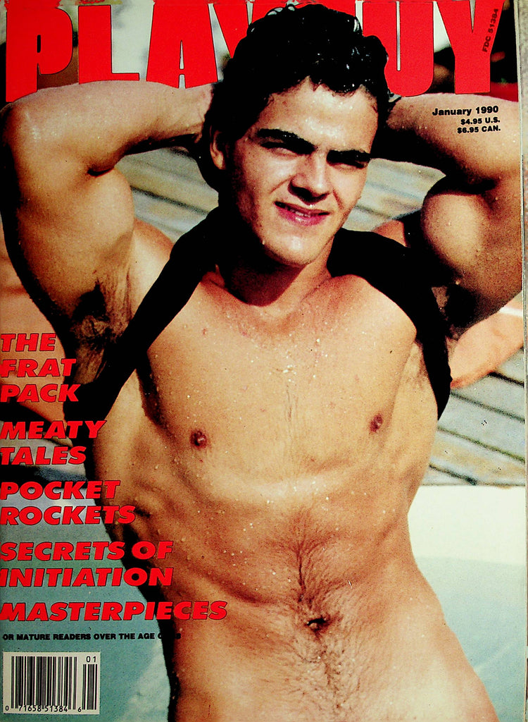 Playguy Gay Magazine  Cover - Masterpiece / The Frat Pack  January 1990    011626lmp