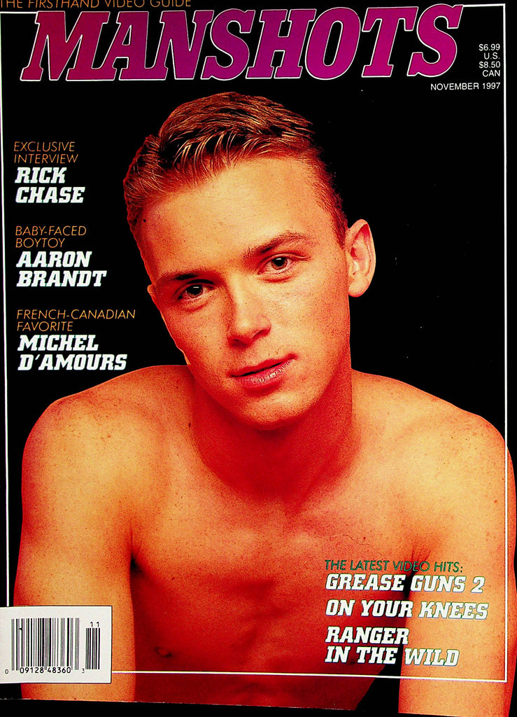 Manshots Gay Magazine  Cover Guy Jeff White  November 1997    112022lm-p