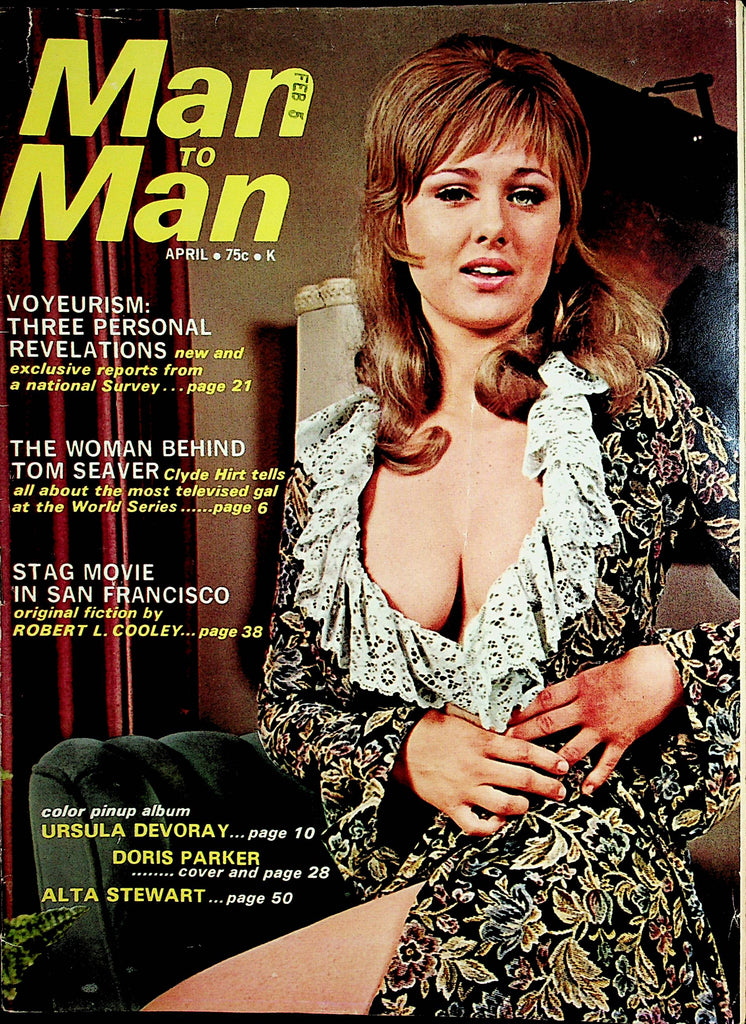 Man To Man Vintage Magazine  Cover & Centerfold Doris Parker  April 1970    012622lm-dm