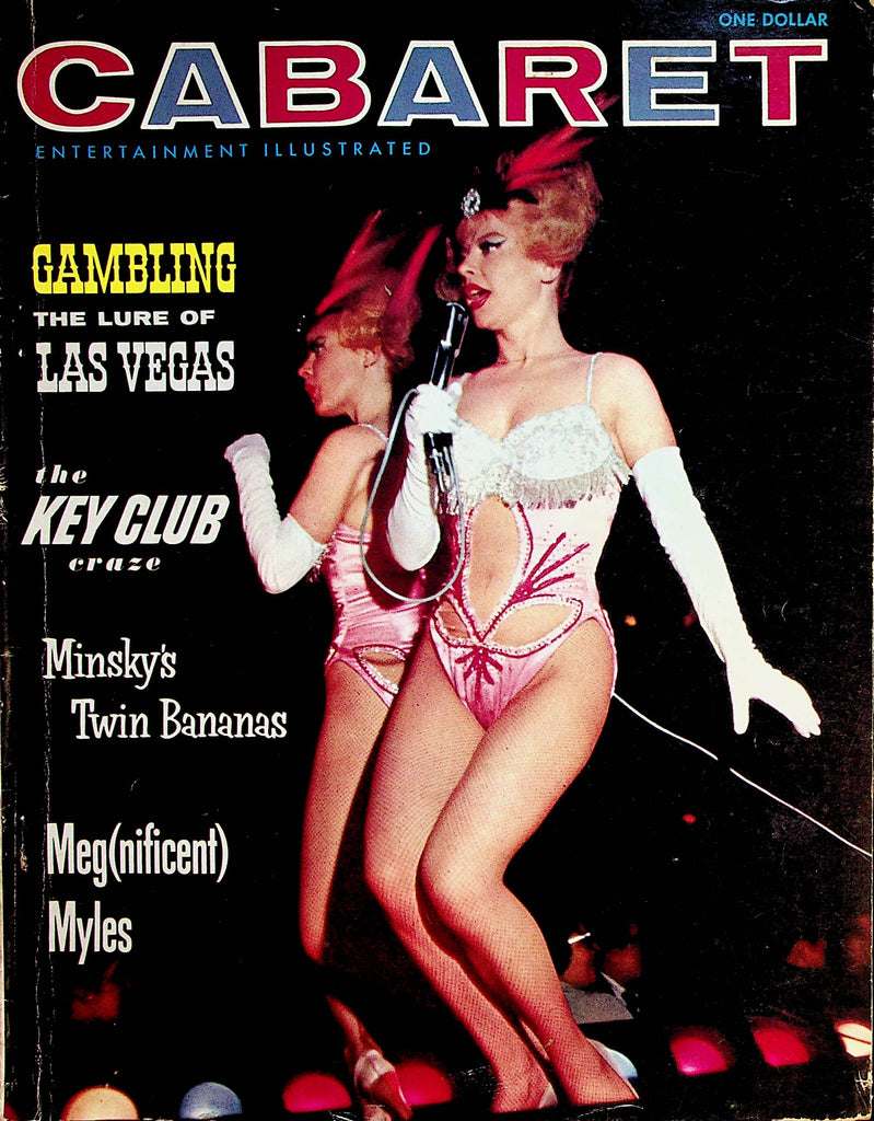 Cabaret Vintage Magazine  Meg Myles/ Gambling The Lure Of Las Vegas 1963  022326lmp