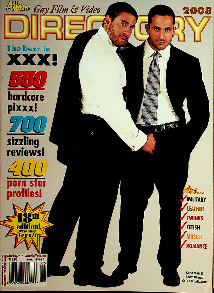 Adam Gay Adult Film & Video 2006 Directory  - 550 Hardcore Pixxx!  18th Edition    010822lm-dm2
