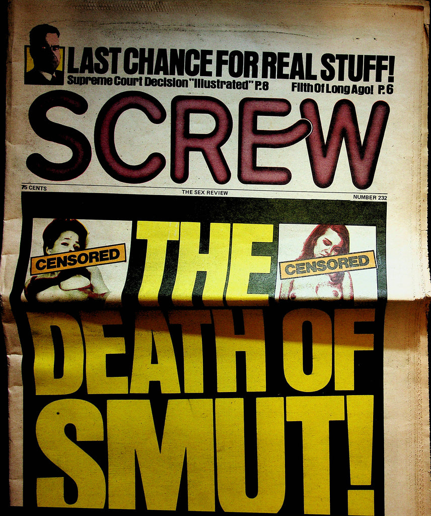 Screw Adult Newspaper  The Death Of Smut #232 1973  111122lm-p4