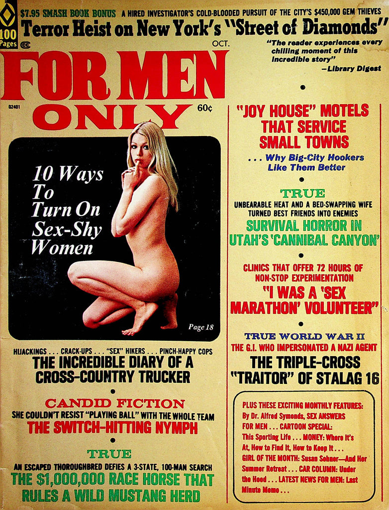 For Men Only Magazine  10 Ways To Turn On Sex-Shy Women  October 1972     091722lm-p2