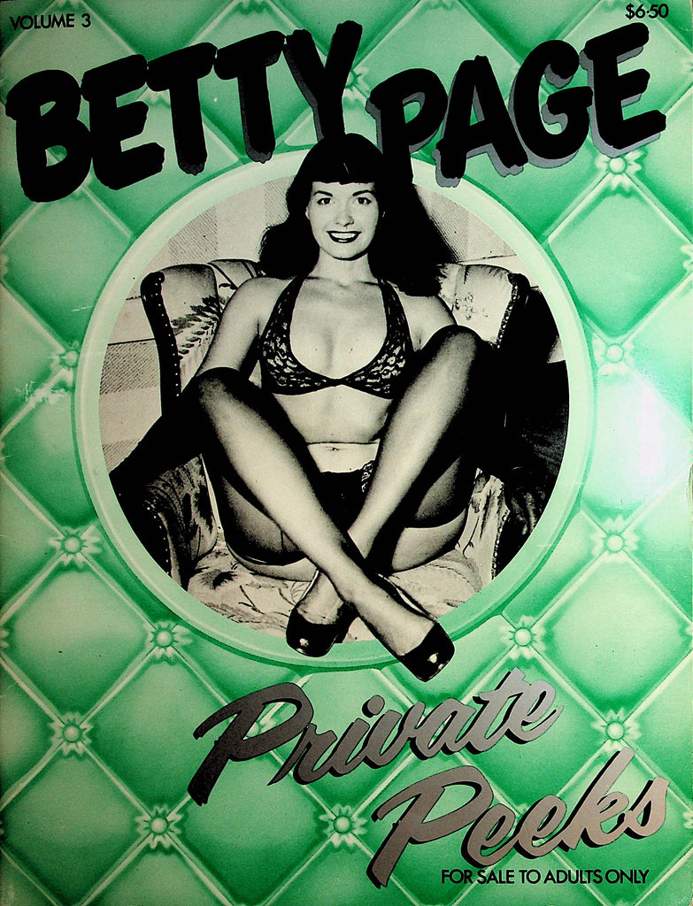 Betty Page Private Peeks Magazine  vol.3  1979   081320lm-sh