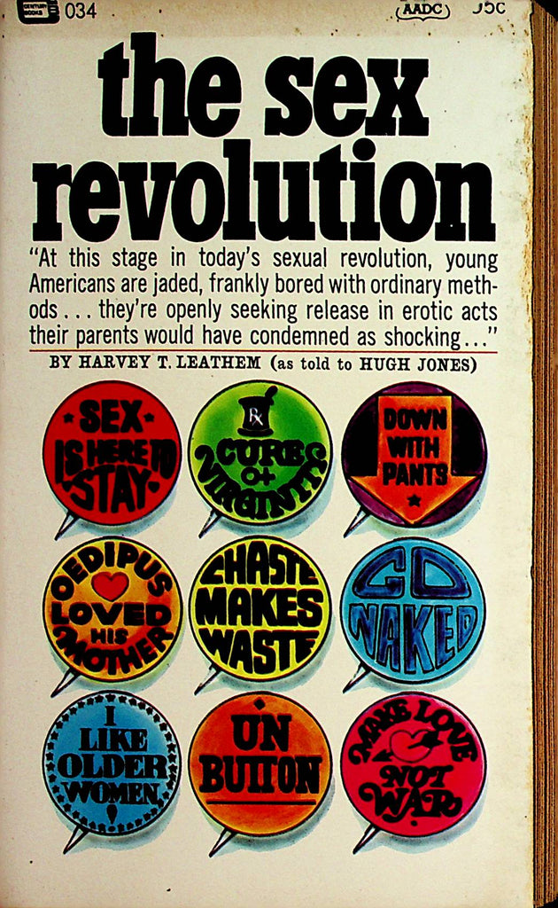 The Sex Revolution Novel by Harvey T. Leathem 1967 Original Century Book   110521lm-dm2