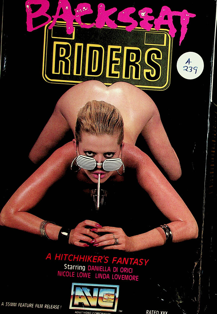 Backseat Riders VHS    Daniella Di Orici/ Nicole Lowe  XXX 1987 AVC    121921lm-dm3